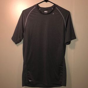 grey nike athletic shirt